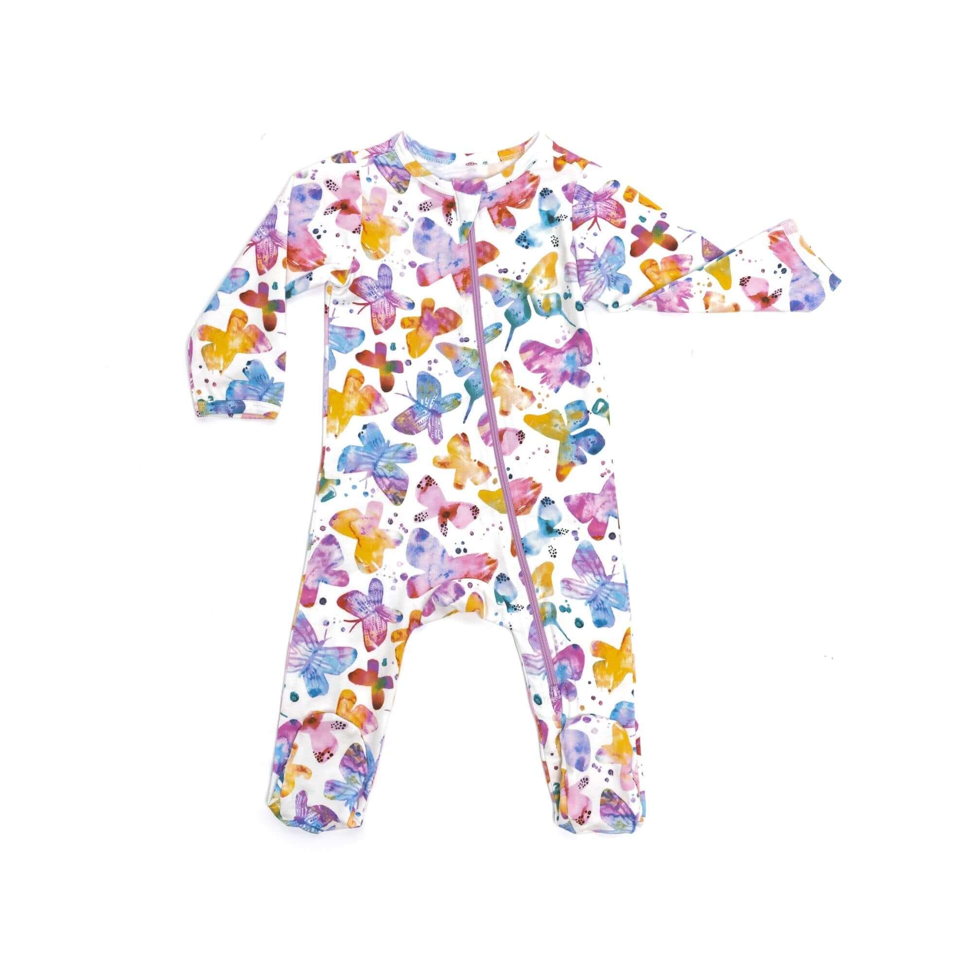 Butterflies | Organic Footie | Milk & Baby