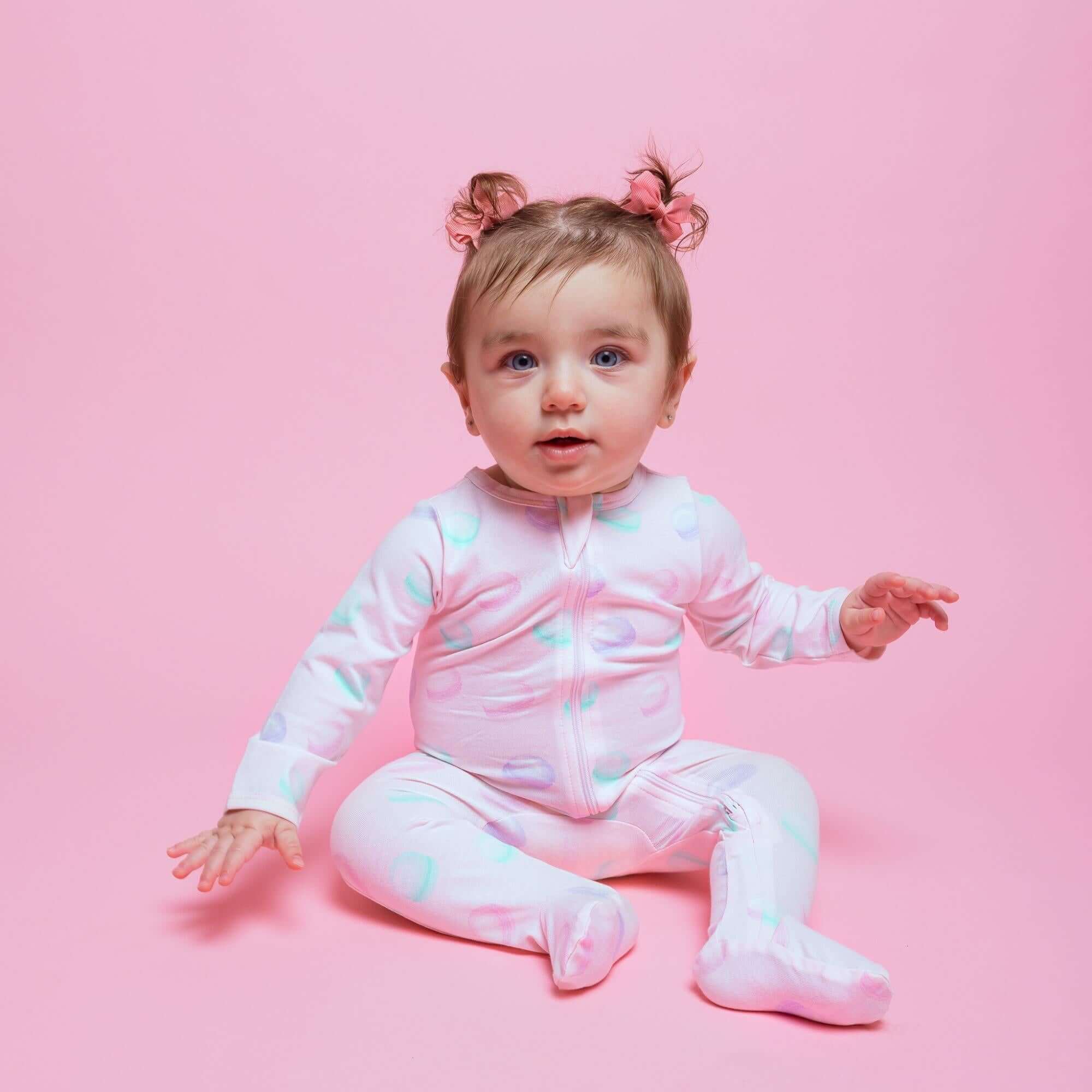 Macarons | Organic Footie | Milk & Baby