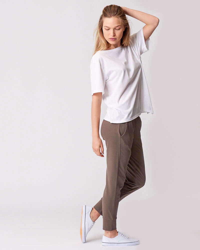 Everywhere Nursing & Maternity V-Neck Tee | White | Milk & Baby