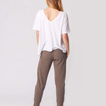 Everywhere Nursing & Maternity V-Neck Tee | White | Milk & Baby