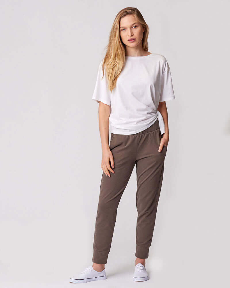 Everywhere Nursing & Maternity V-Neck Tee | White | Milk & Baby