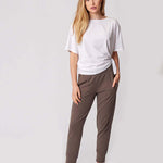 Everywhere Nursing & Maternity V-Neck Tee | White | Milk & Baby