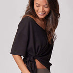 Everywhere Nursing & Maternity V-Neck Tee | Black | Milk & Baby