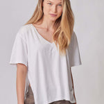 Everywhere Nursing & Maternity V-Neck Tee | White | Milk & Baby
