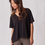 Everywhere Nursing & Maternity V-Neck Tee | Black | Milk & Baby