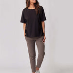 Everywhere Nursing & Maternity V-Neck Tee | Black | Milk & Baby