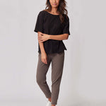 Everywhere Nursing & Maternity V-Neck Tee | Black | Milk & Baby