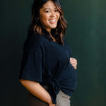 Everywhere Nursing & Maternity V-Neck Tee | Black | Milk & Baby