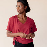 Everywhere Nursing & Maternity V-Neck Tee | The Bolds | Milk & Baby