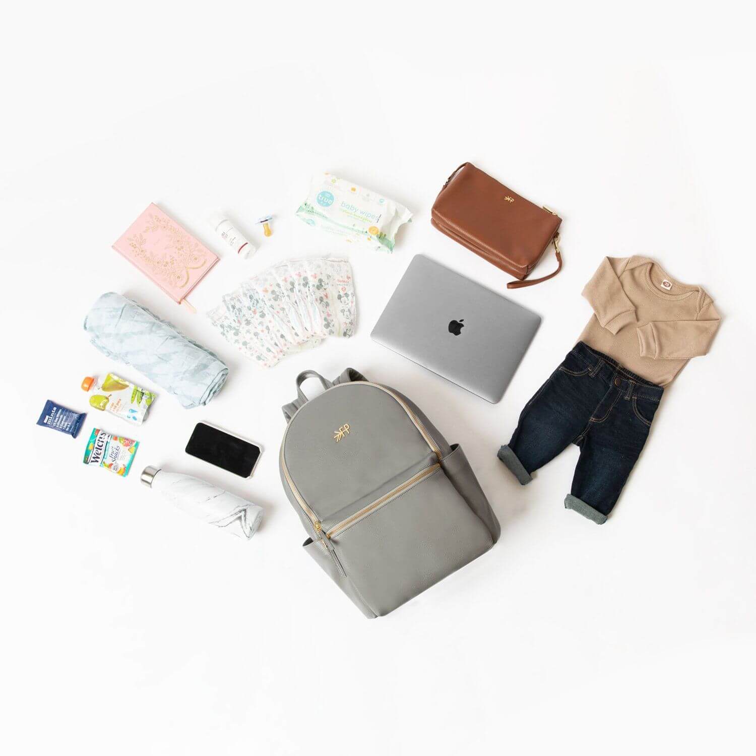 Cognac Classic City Backpack II | Milk & Baby