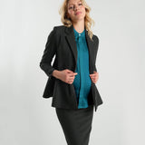 Short Sleeve Satin Maternity Shell Top with Concealed Nursing Zip | Milk & Baby
