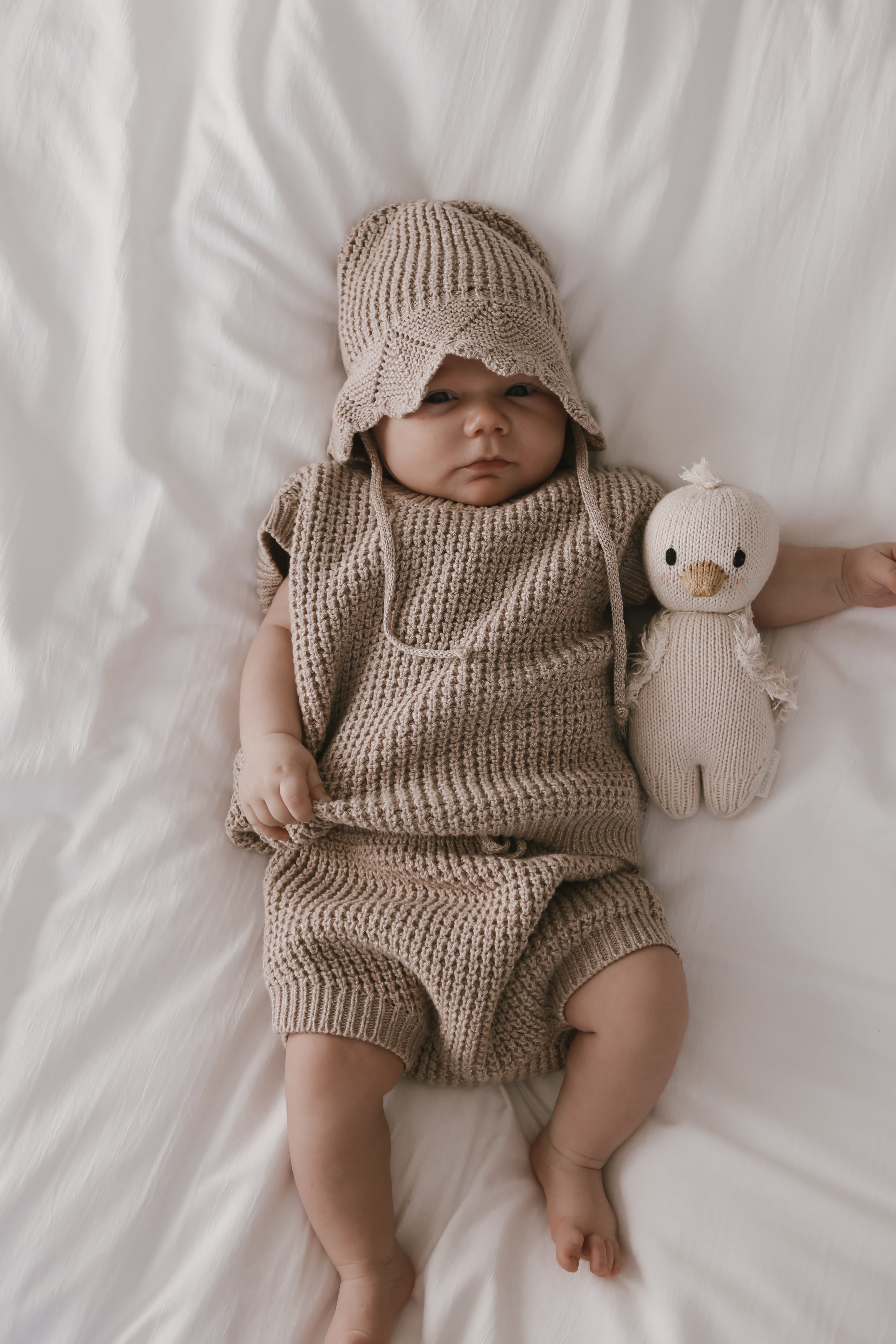 Luna + Luca Summer Tank Set - Heather Beige | Milk & Baby