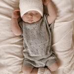 Luna + Luca Pointelle Set - Heather Gray | Milk & Baby