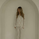 Candy Cane | Long Sleeve Women's Bamboo Pajamas | Milk & Baby