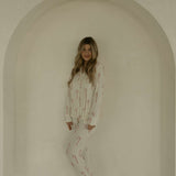 Candy Cane | Long Sleeve Women's Bamboo Pajamas | Milk & Baby