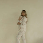Candy Cane | Long Sleeve Women's Bamboo Pajamas | Milk & Baby