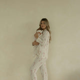 Candy Cane | Long Sleeve Women's Bamboo Pajamas | Milk & Baby