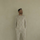 Candy Cane | Men's Bamboo Pajamas | Milk & Baby