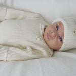 Luna + Luca Baby Rib Bodysuit | Cream | Milk & Baby