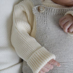Luna + Luca Baby Rib Bodysuit | Cream | Milk & Baby