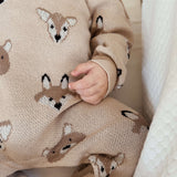 Woodland Jacquard Jumpsuit | Milk & Baby