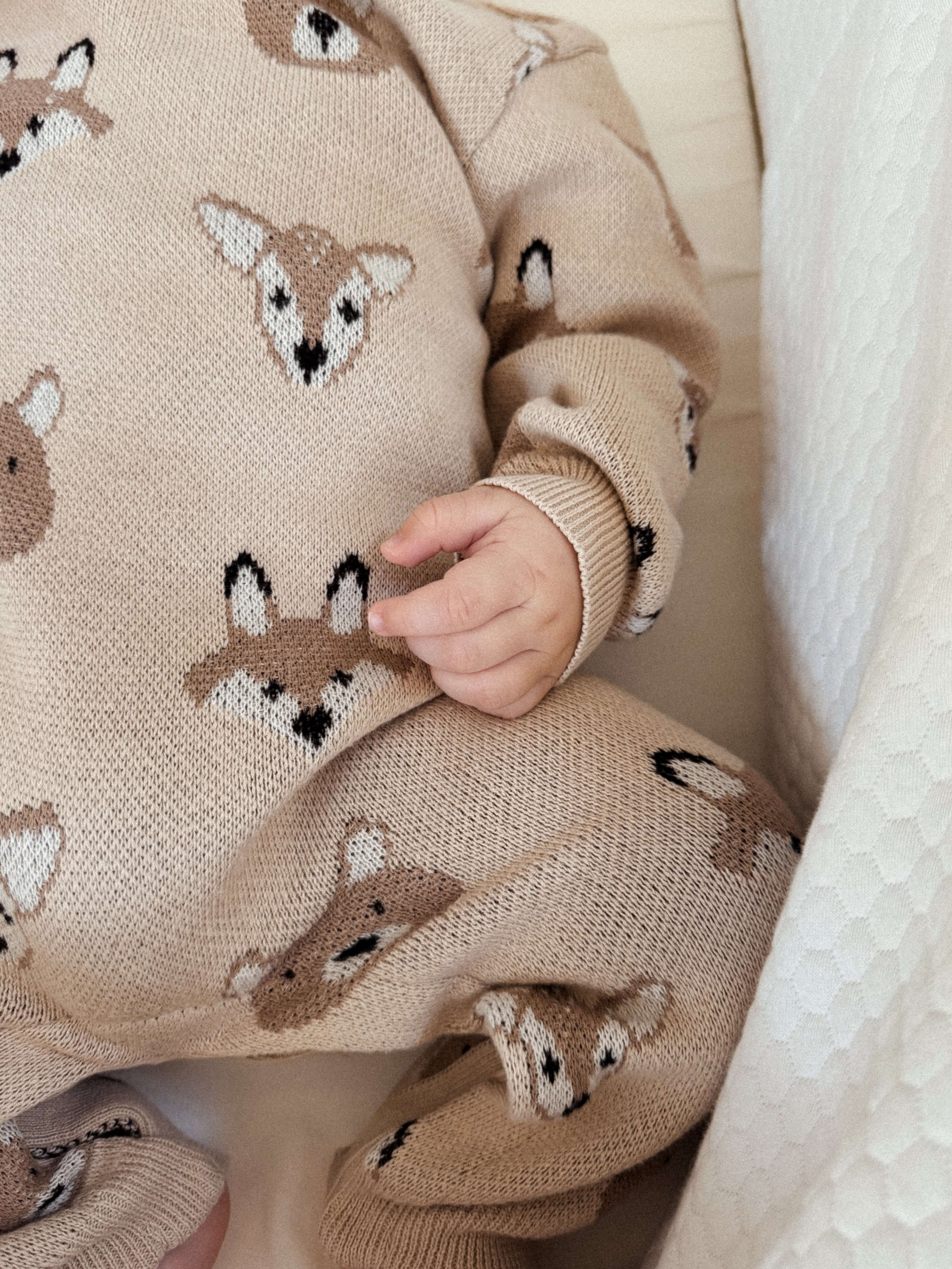 Woodland Jacquard Jumpsuit | Milk & Baby