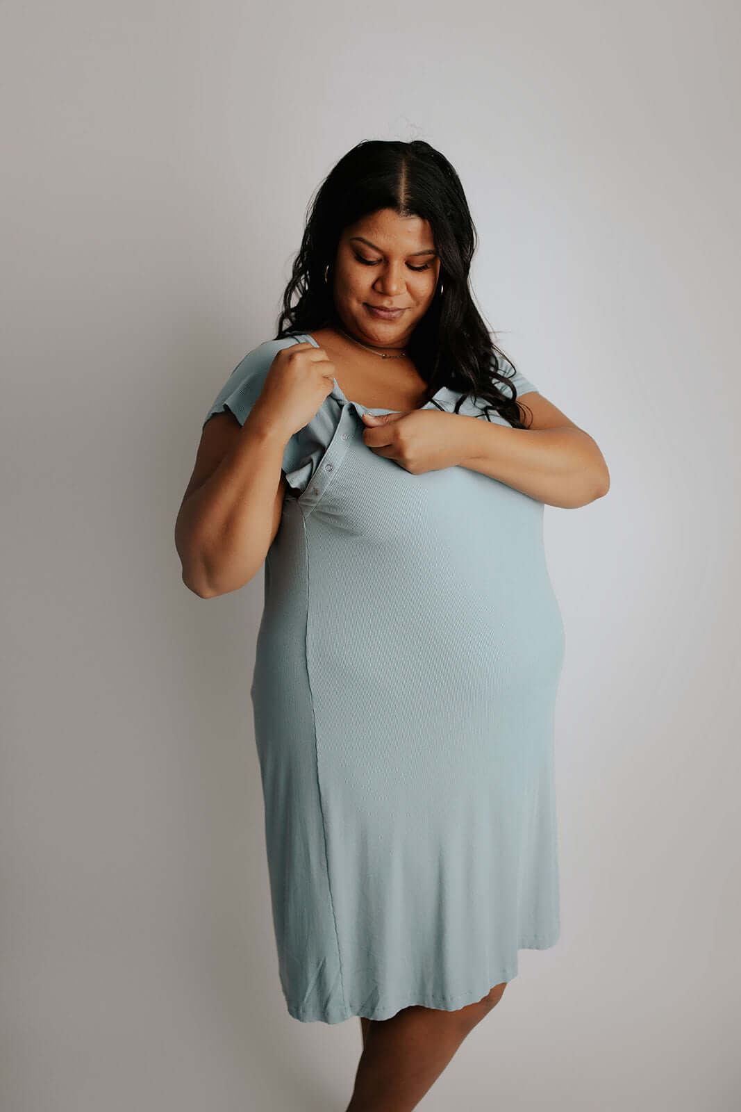 Blue Bird Mommy Labor and Delivery Gown | Milk & Baby