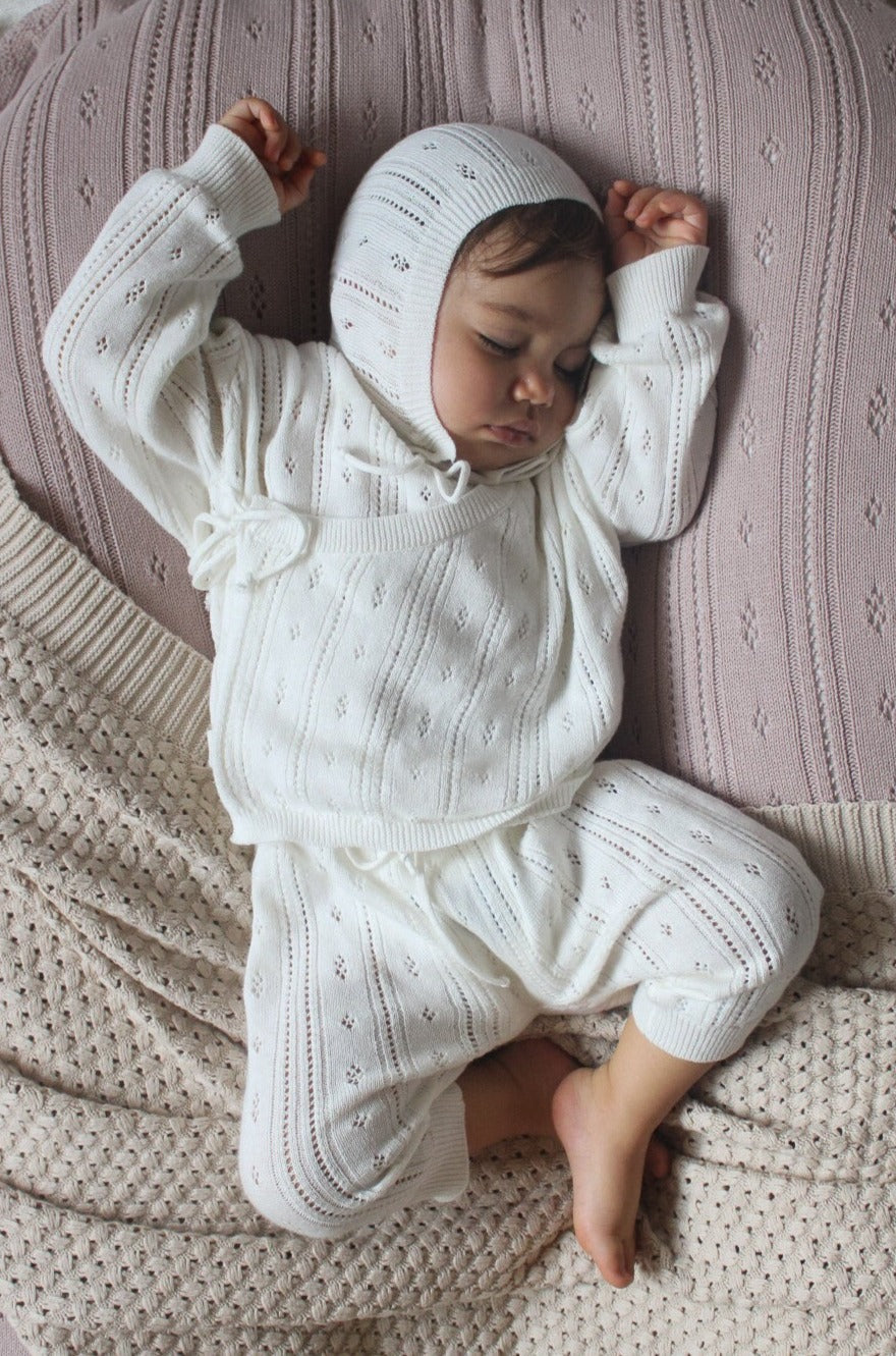 Bring Me Home Pointelle Bundle | White | Milk & Baby