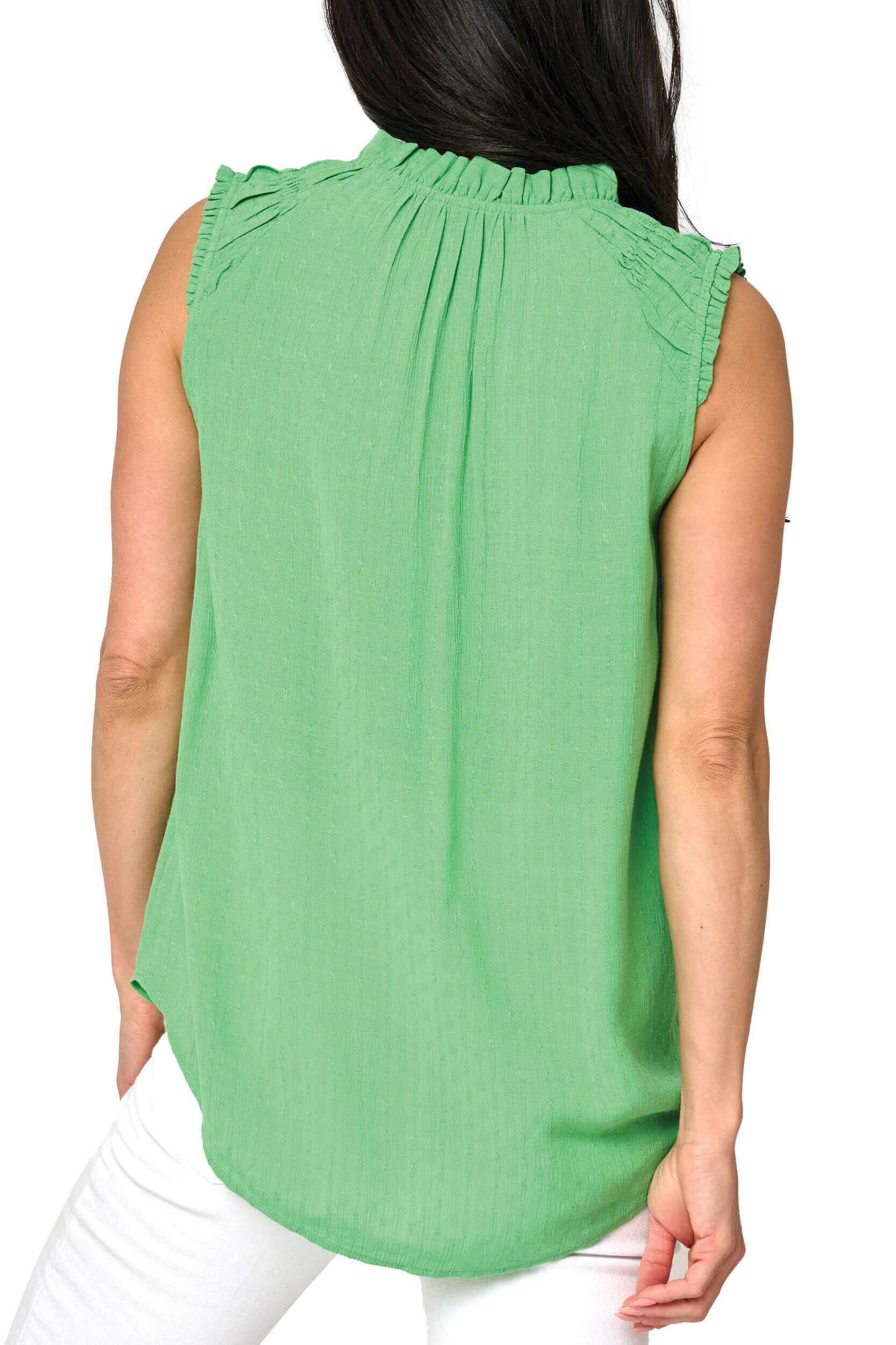 Sleeveless Smocked Yoke Blouse | Milk & Baby