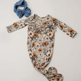 Amber Gardens Ruffle Knot Gown | Milk & Baby