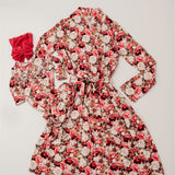 Crimson Bloom Mommy Robe | Milk & Baby