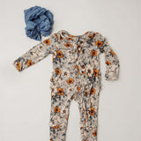 Amber Gardens Convertible Zip Footie | Milk & Baby