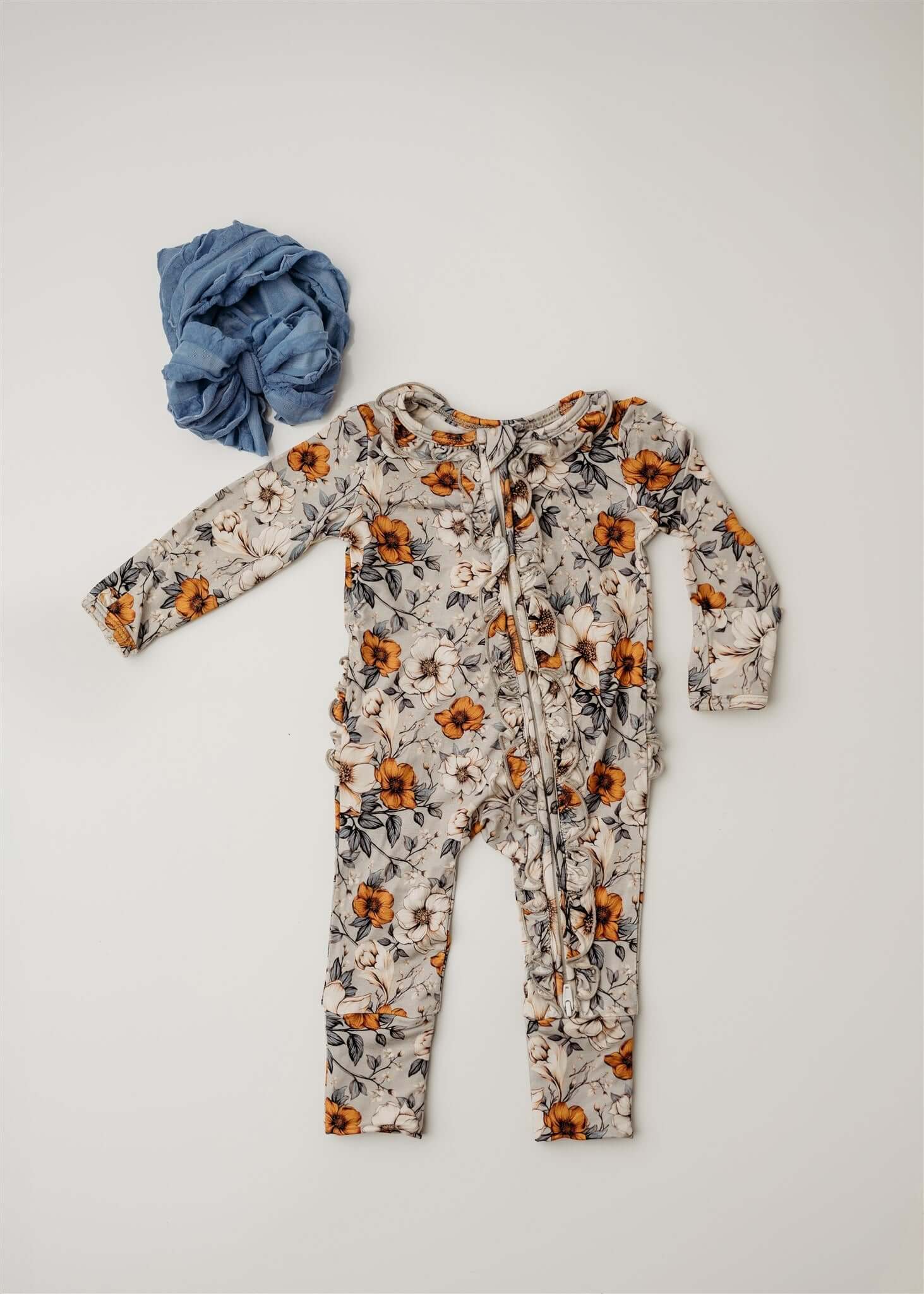 Amber Gardens Convertible Zip Footie | Milk & Baby