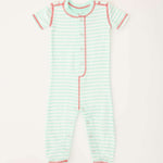 Adrian Valencia x PJS Striped Baby Romper | Milk & Baby