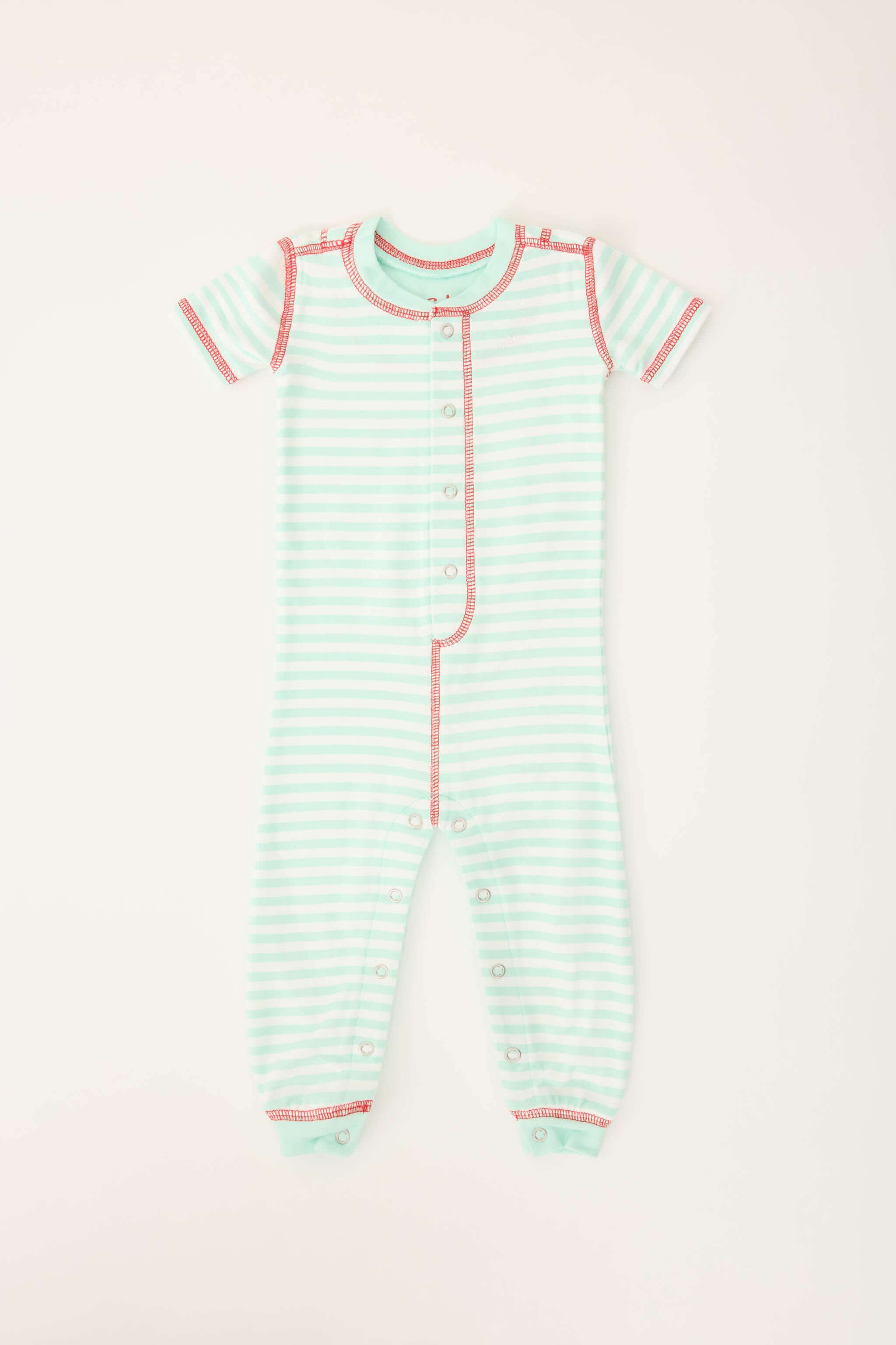 Adrian Valencia x PJS Striped Baby Romper | Milk & Baby