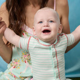 Adrian Valencia x PJS Striped Baby Romper | Milk & Baby
