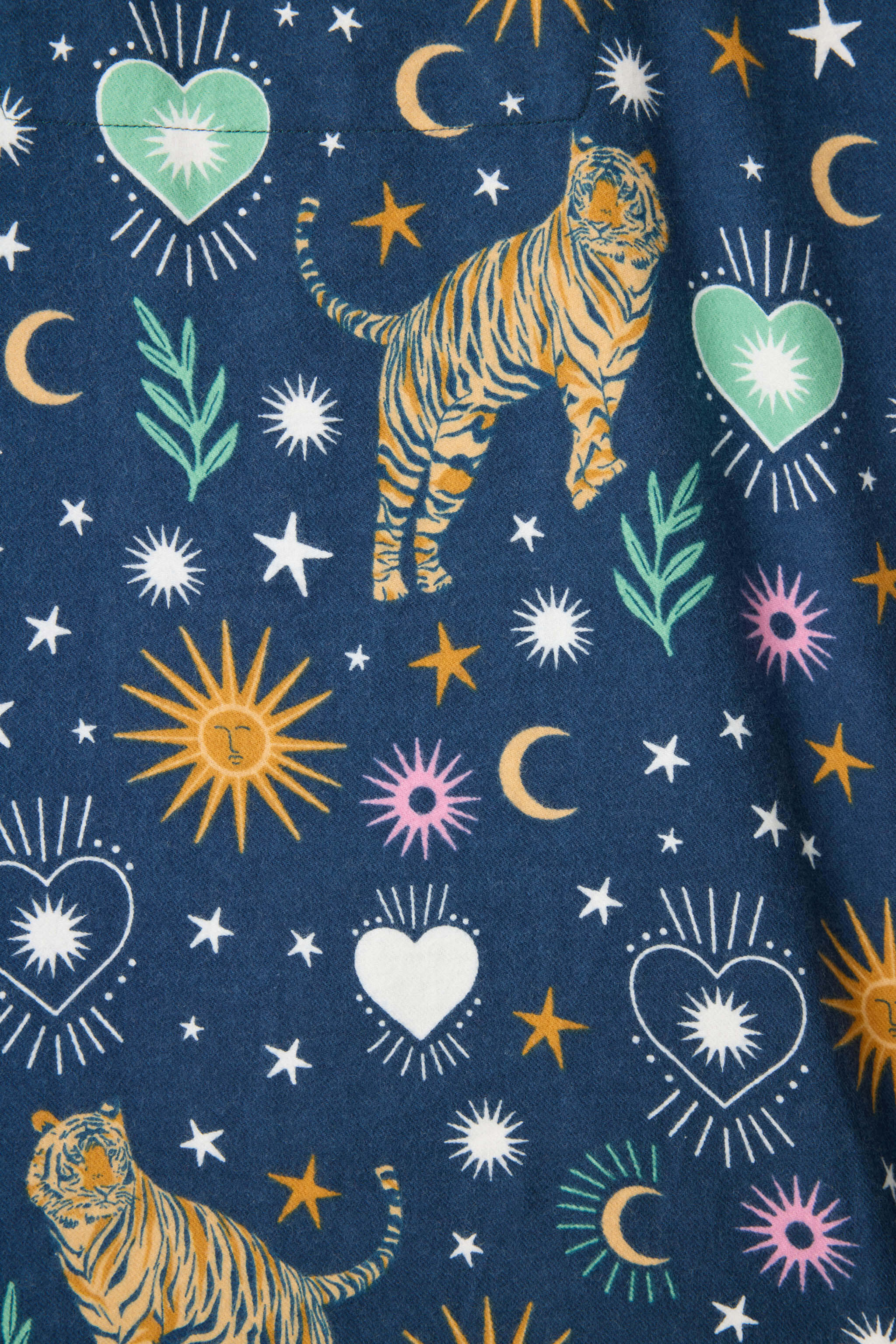 Wild At Heart Tiger Print Flannel PJ Set | Milk & Baby