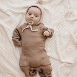 Rib Pocket Jumpsuit - Acorn Milk & Baby