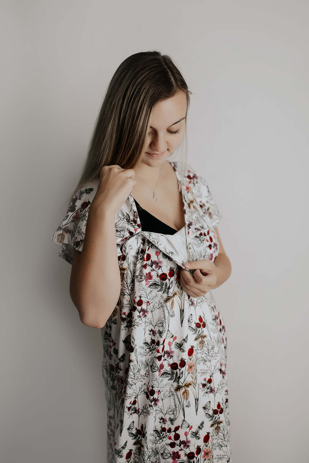 Floral Labor & Delivery Gown | Milk & Baby
