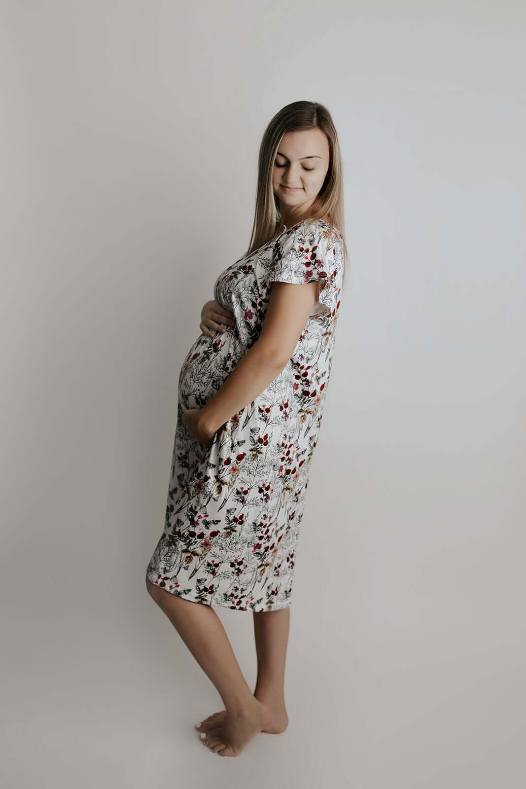 Floral Labor & Delivery Gown | Milk & Baby