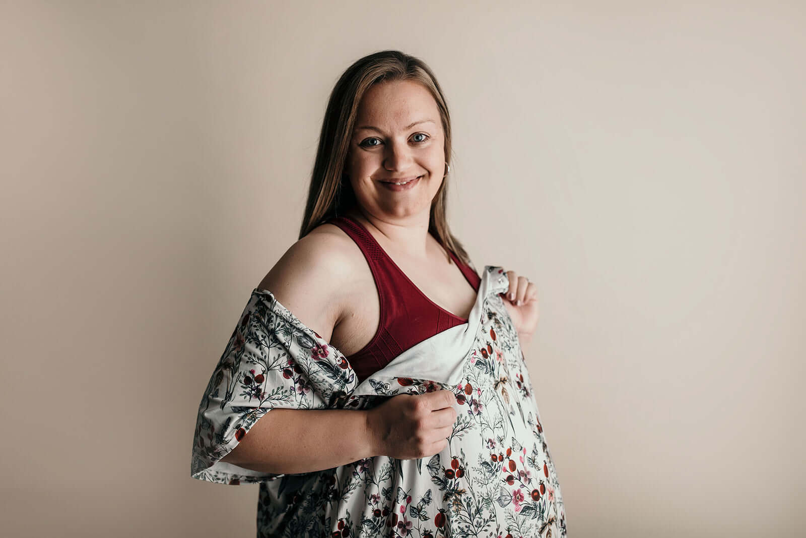 Floral Labor & Delivery Gown | Milk & Baby