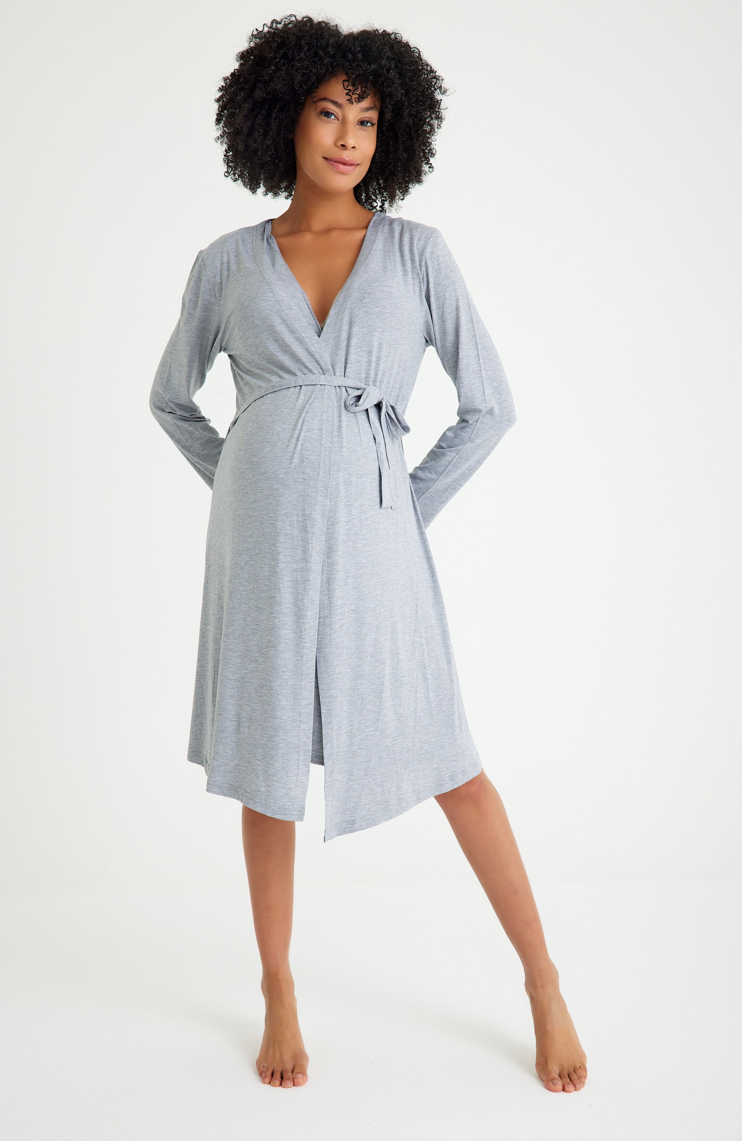Sleep Well Maternity/Nursing Nightgown & Robe Set | Milk & Baby