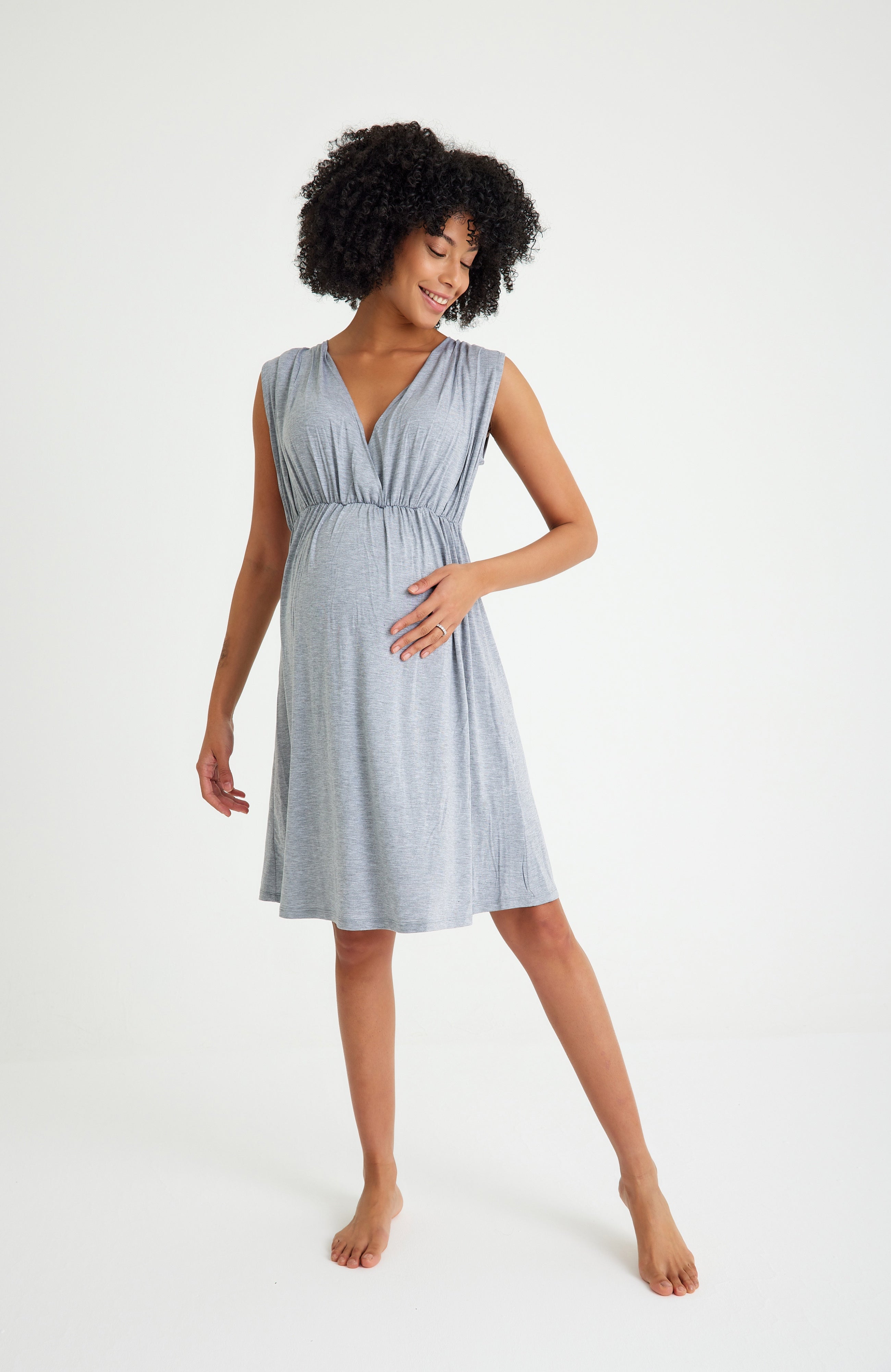 Sleep Well Maternity/Nursing Nightgown & Robe Set | Milk & Baby