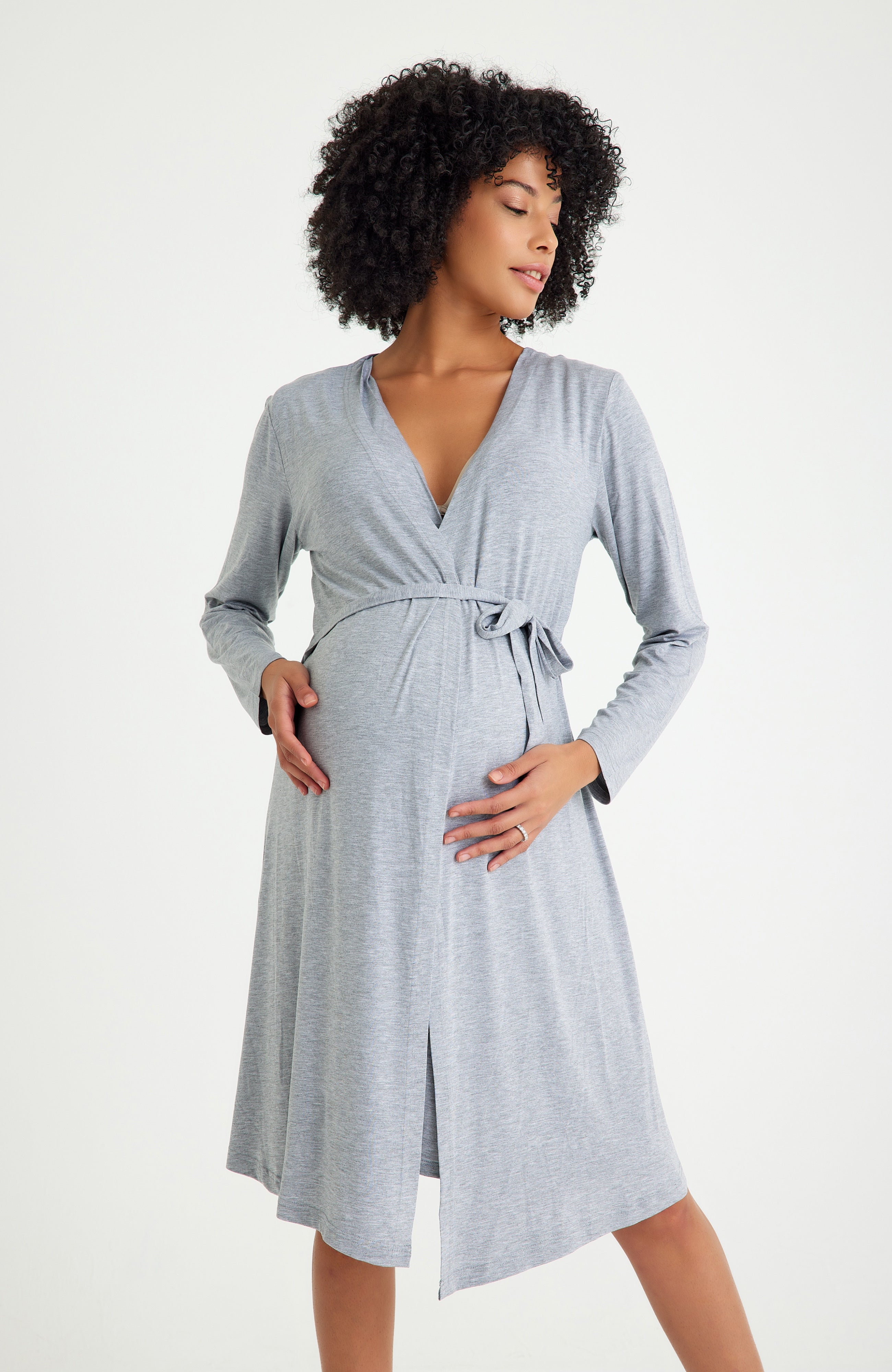 Sleep Well Maternity/Nursing Nightgown & Robe Set | Milk & Baby