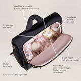Satchel Diaper Bag - Black | Milk & Baby