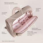 Satchel Diaper Bag - Taupe | Milk & Baby