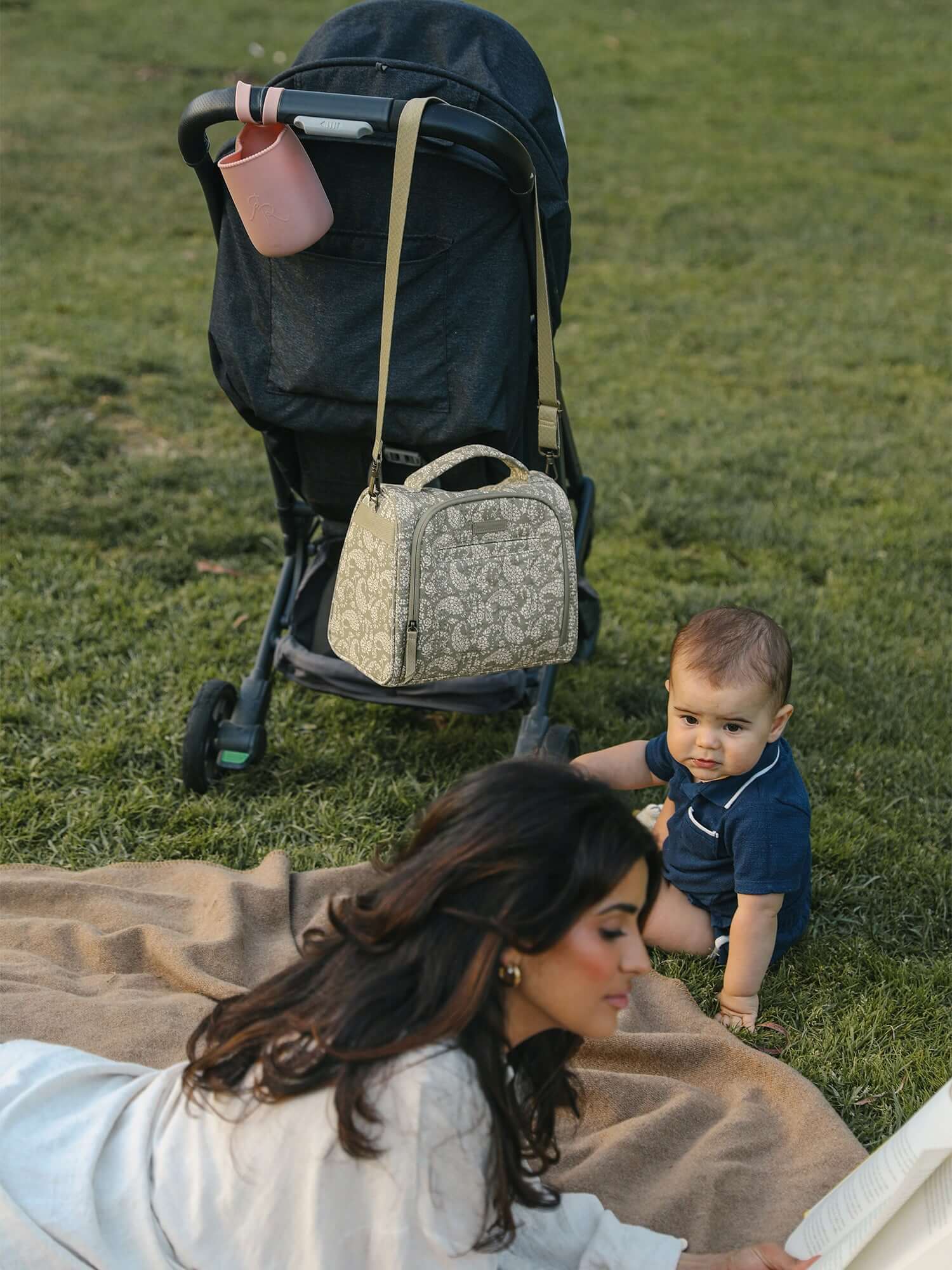 Sazan + JuJuBe Insulated Bottle Bag - Paisley Floral | Milk & Baby