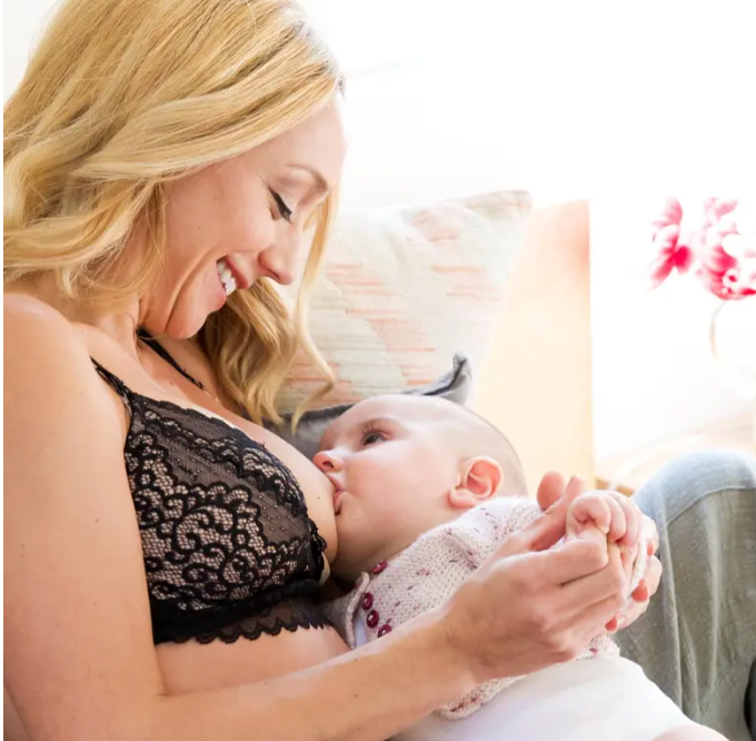 Ayla Luxury Lace Nursing + Handsfree Pumping Bra Milk & Baby