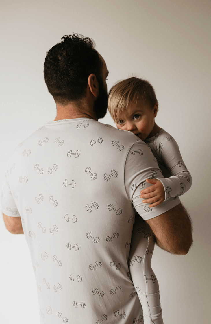 Arm Day | Men's Bamboo Short Pajamas | Milk & Baby