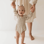 Linen Romper | Flax | Milk & Baby